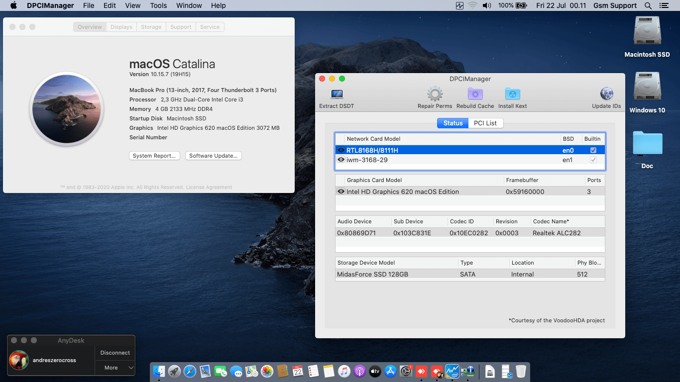 HP ProBook 240 G6 2nd [KabyLake   Intel HD 620 + I2C]   OpenCore 1